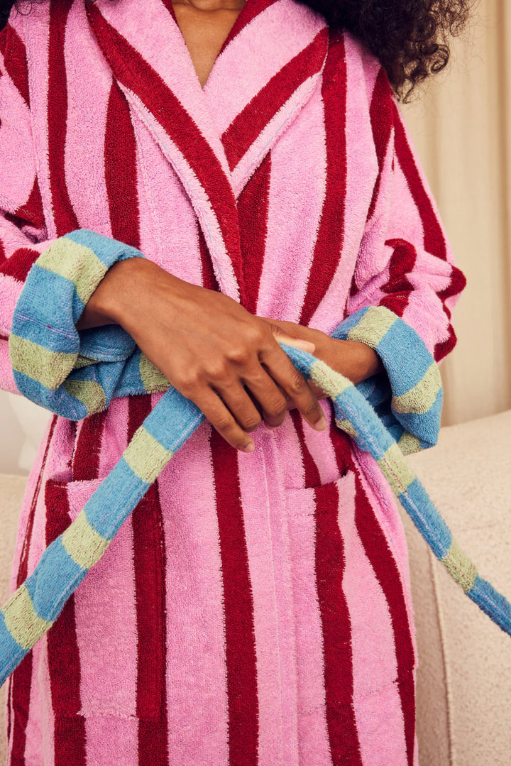 Magnolia Stripe Bathrobe
