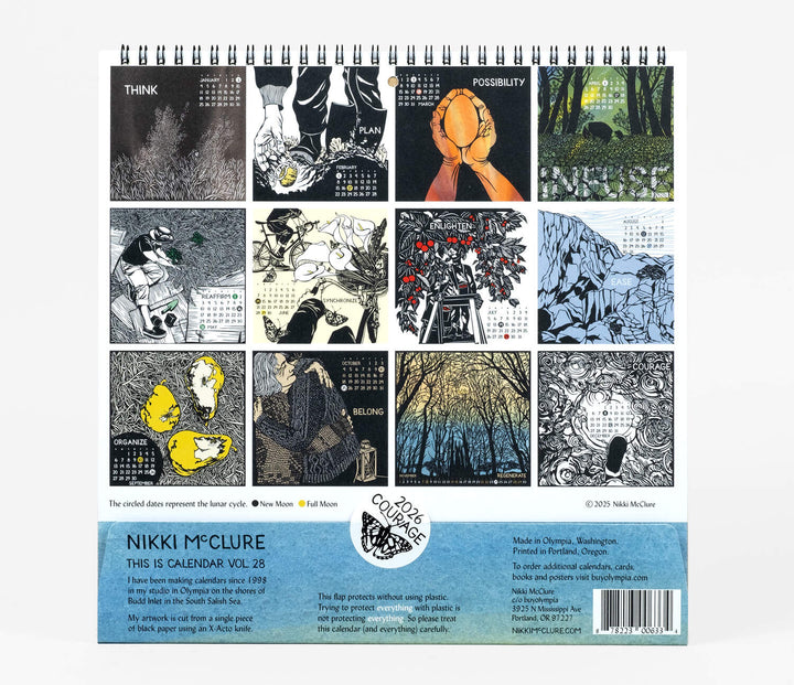 Courage 2026 Wall Calendar