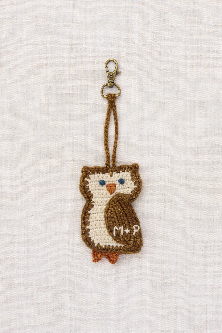 Owl Bag Charm - Nutmeg