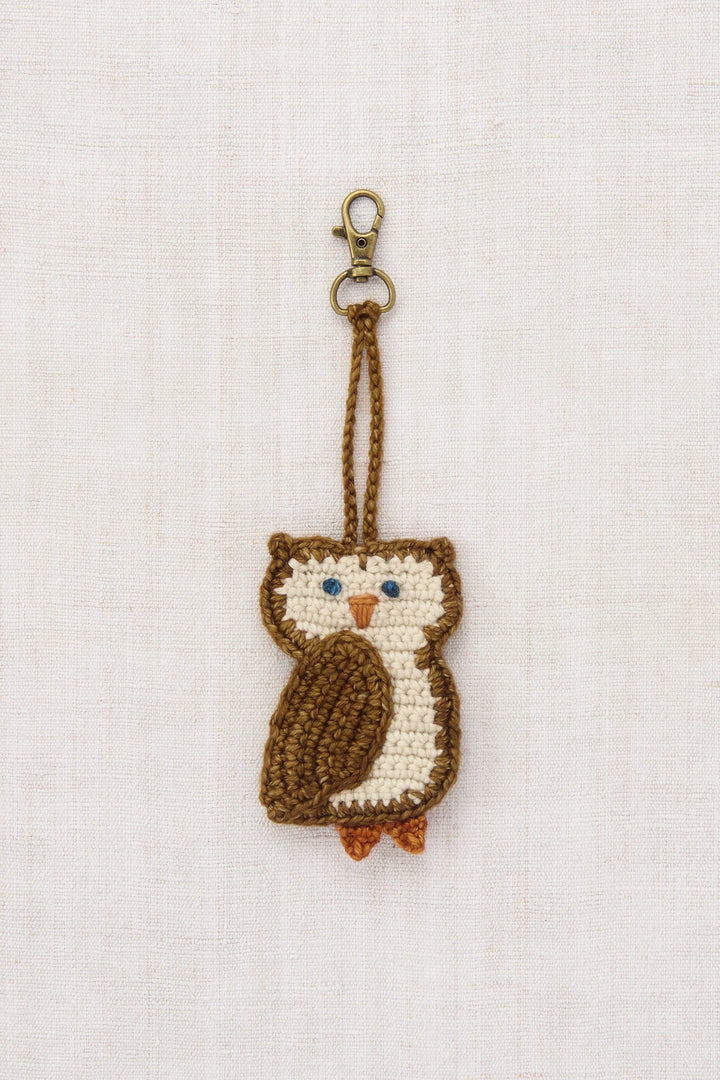 Owl Bag Charm - Nutmeg