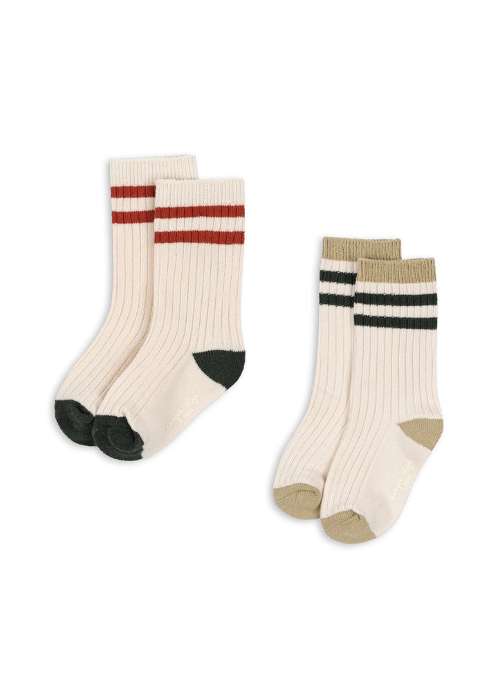 2 Pack Rib Socks