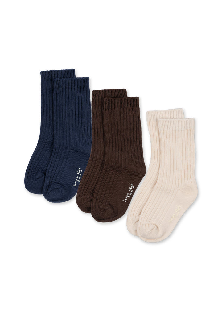3 Pack Rib Socks