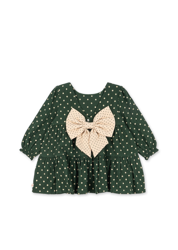 Elin Long Sleeve Bow Dress