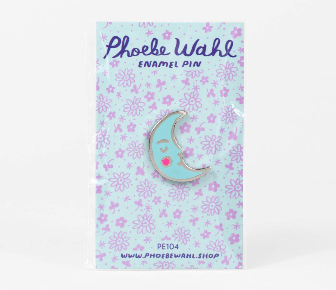 Crescent Hawk Pin Crescent Moon Enamel Pin – Thistle & Poppy