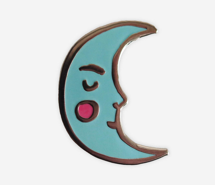 Crescent Moon Enamel Pin