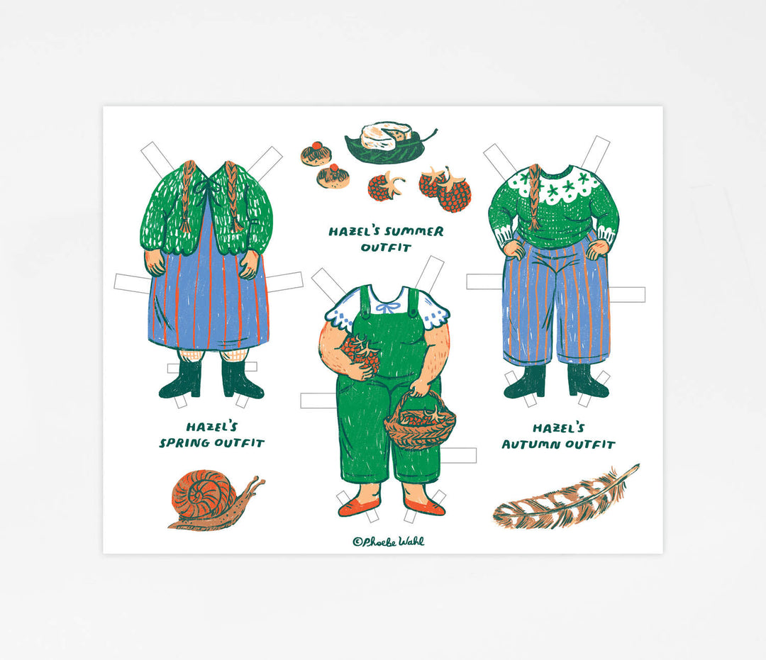 Little Witch Hazel Paper Dolls Set