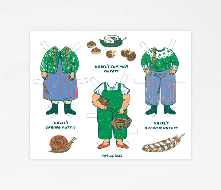 Little Witch Hazel Paper Dolls Set