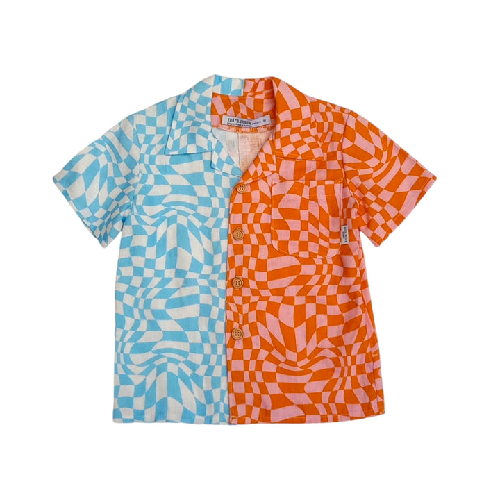 Half & Half Linen Shirt