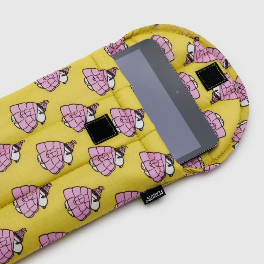 Puffy Tablet Sleeve - Mini Puffer Snoopy