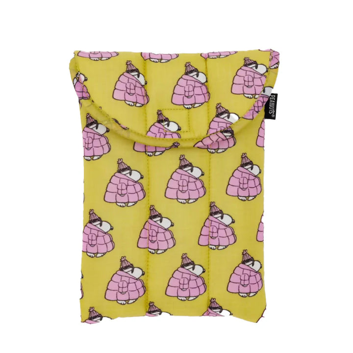 Puffy Tablet Sleeve - Mini Puffer Snoopy