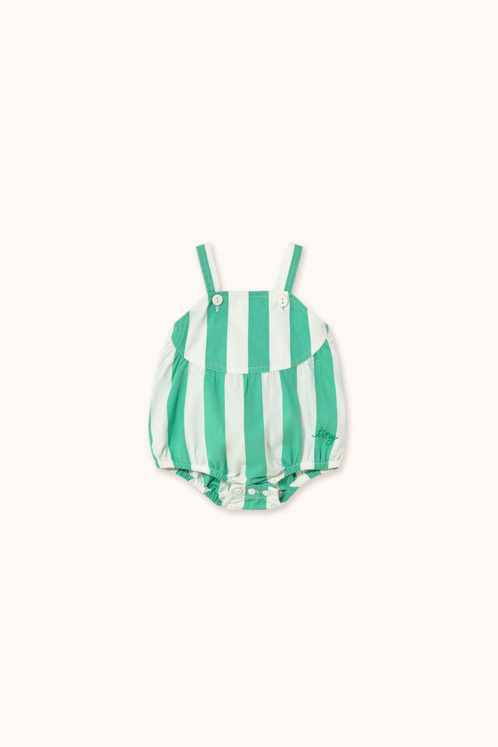 Emerald Stripes Baby Romper