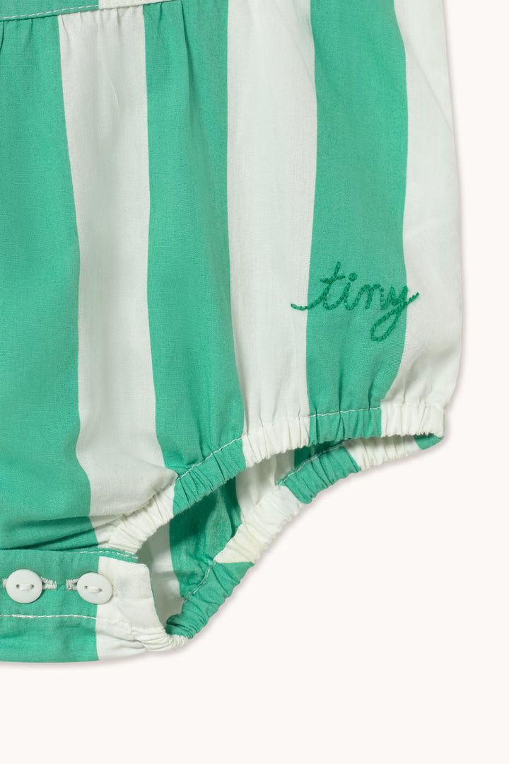 Emerald Stripes Baby Romper