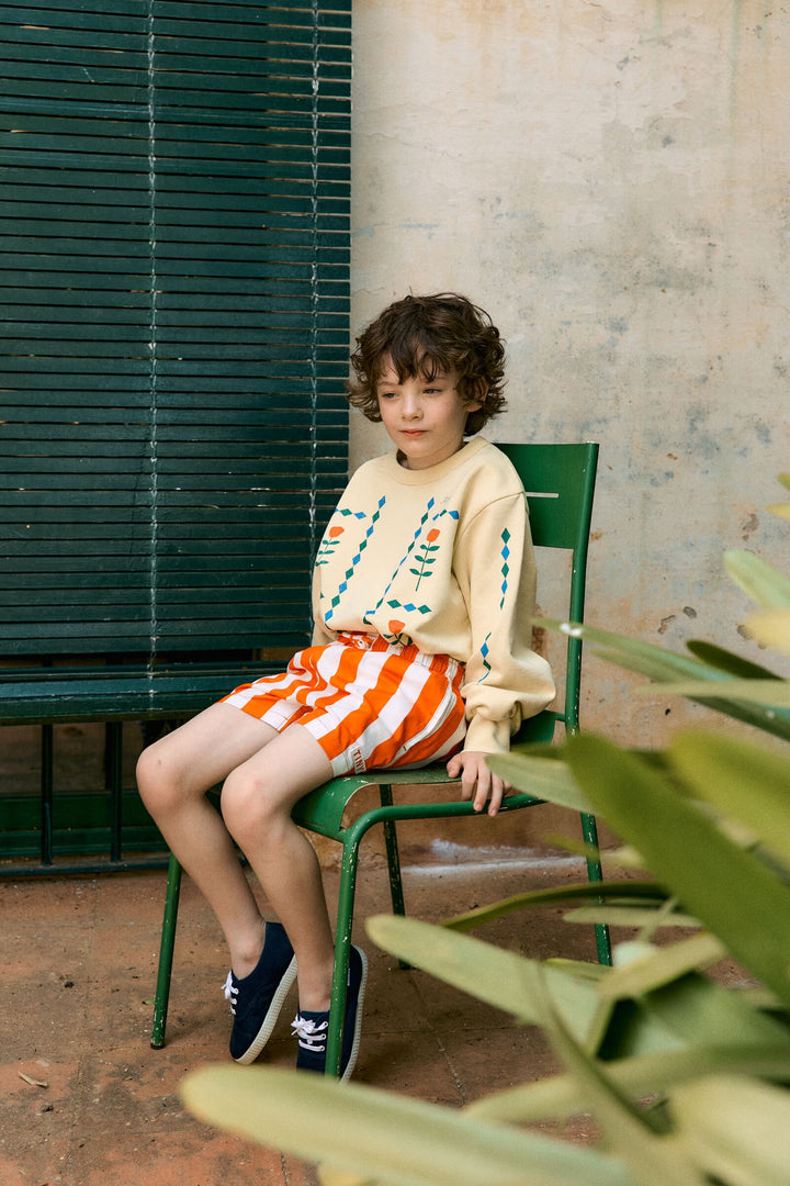 Stripes Twill Shorts