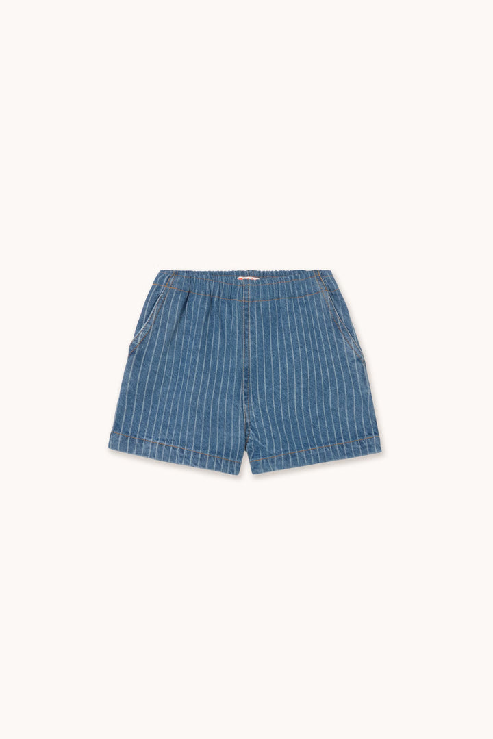 Stripes Denim Shorts