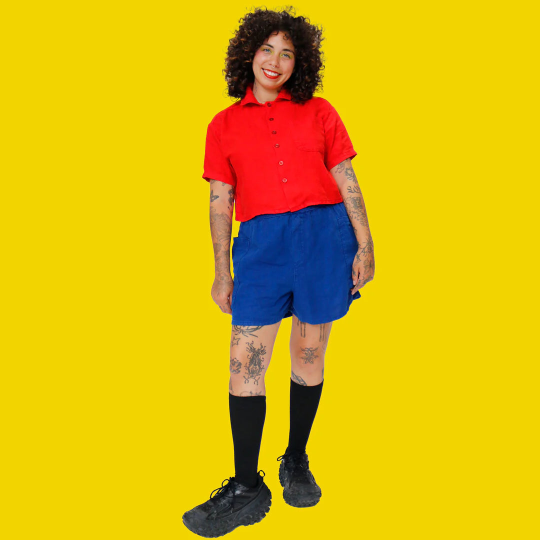 F.D.A Tomato Linen Work Shirt