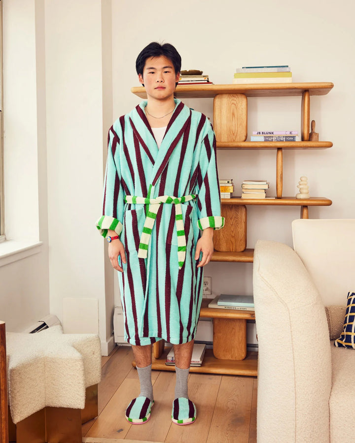 Willow Stripe Bathrobe