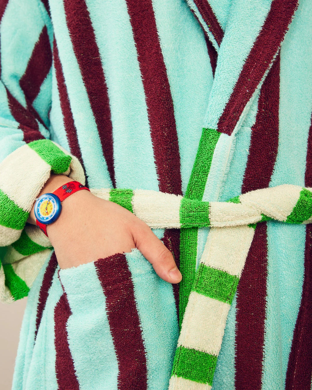 Willow Stripe Bathrobe