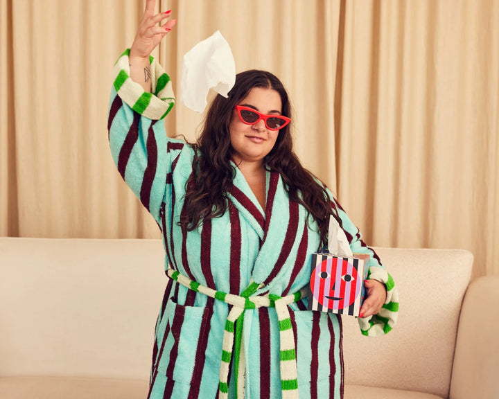 Willow Stripe Bathrobe