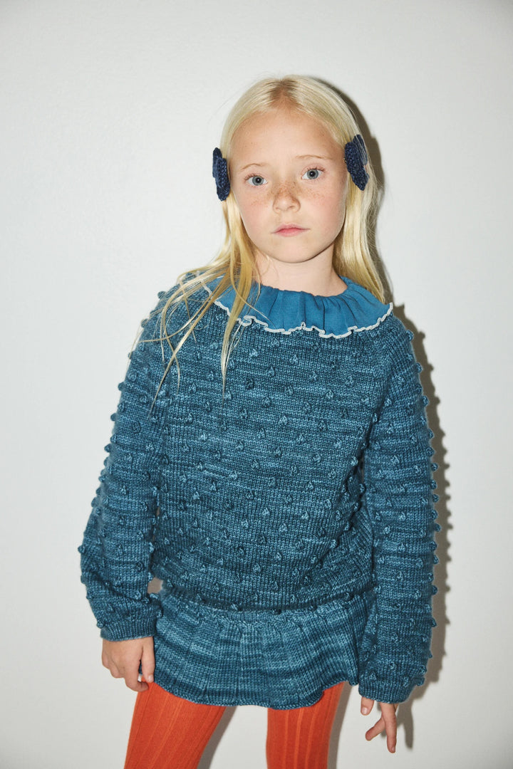 Popcorn Sweater - Blue Smoke