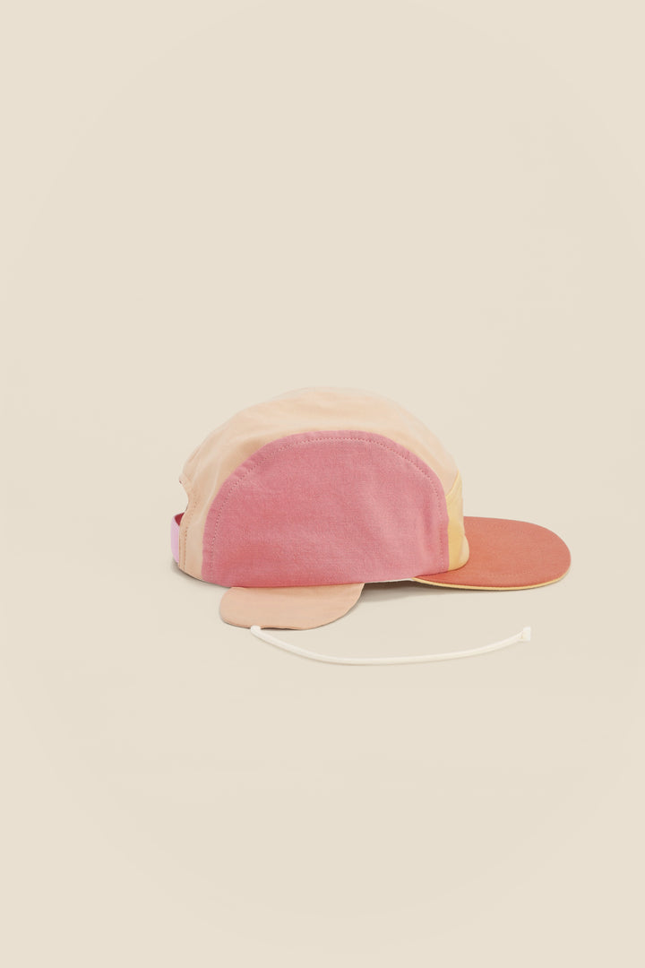 Wolly Colorblock Cap - Cherry
