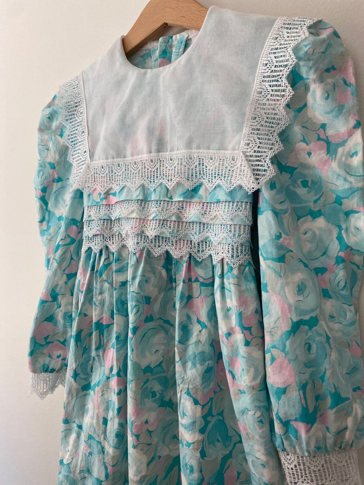 Vintage Polly Flinders Floral Dress Sz 7