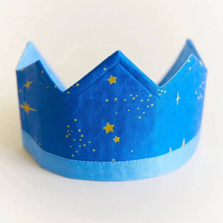 Reversible Starry Night Silk Crown