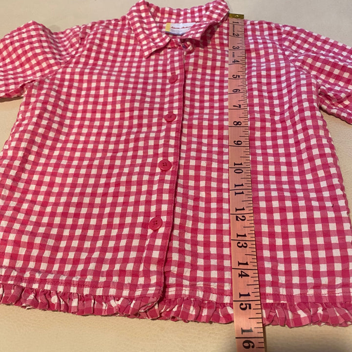 Hanna Andersson Checked Top Sz 3