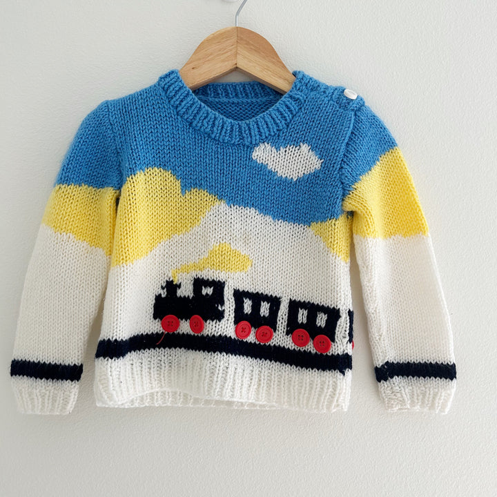 Knit Sweater Train Sz~24 mo/2
