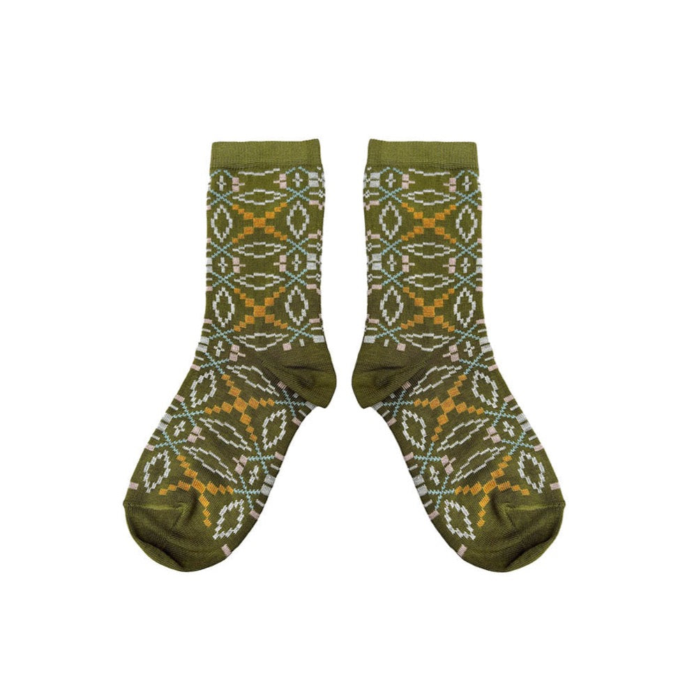 Meillion Short Socks Olive