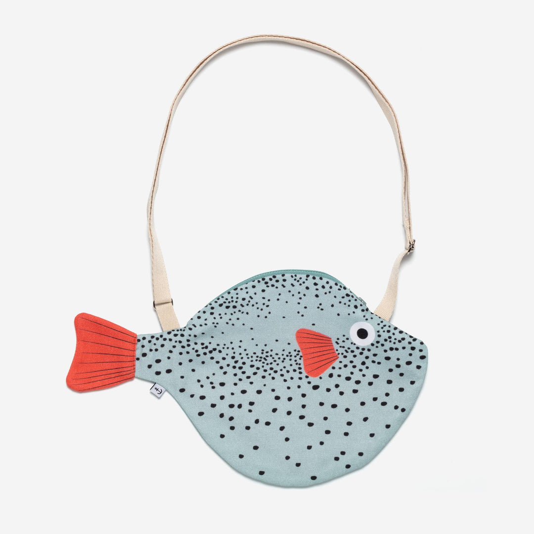 Aqua Pufferfish Bag - Small