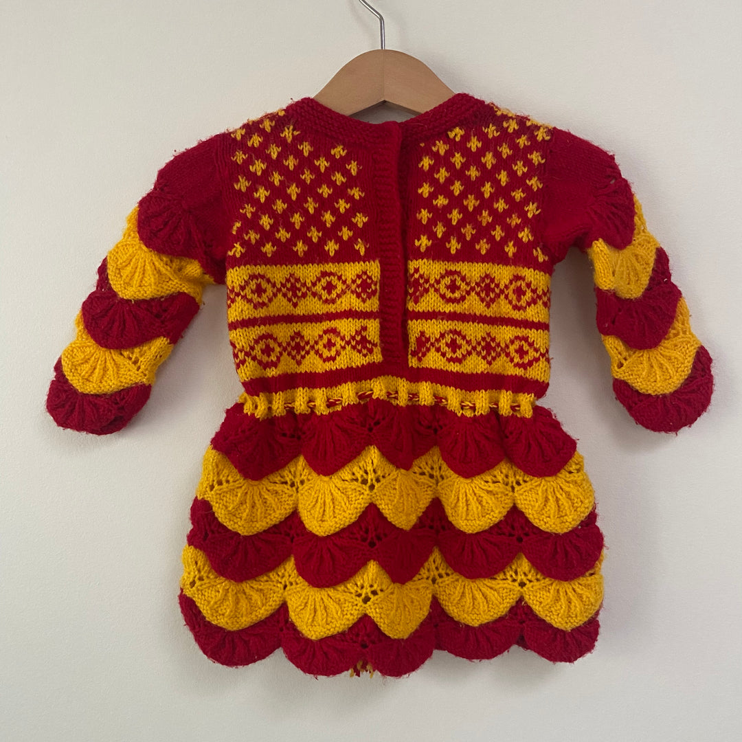 Handmade Knit Dress Sz~6 mo